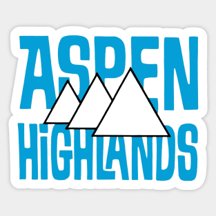 Aspen Highlands Sticker